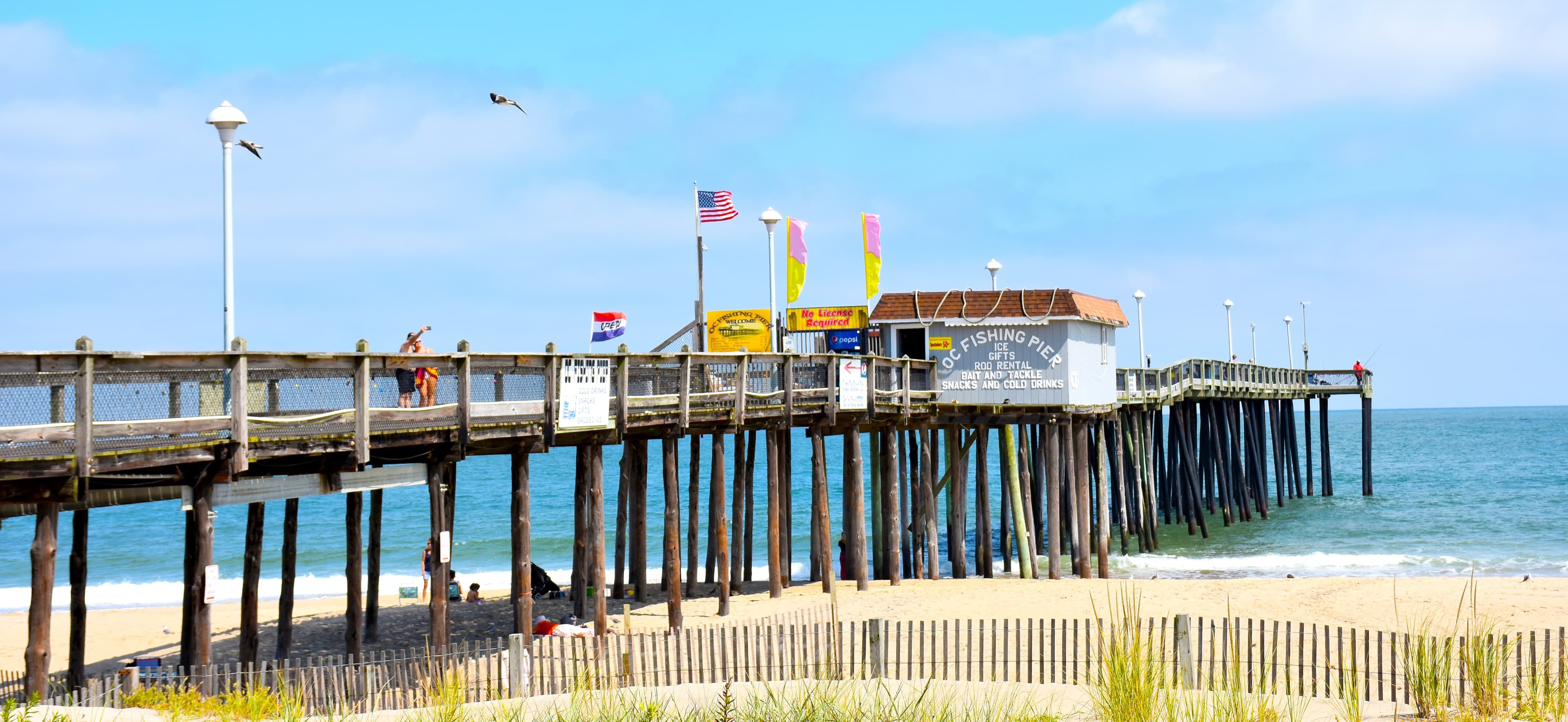 The fishing pier at Ocean City, Maryland