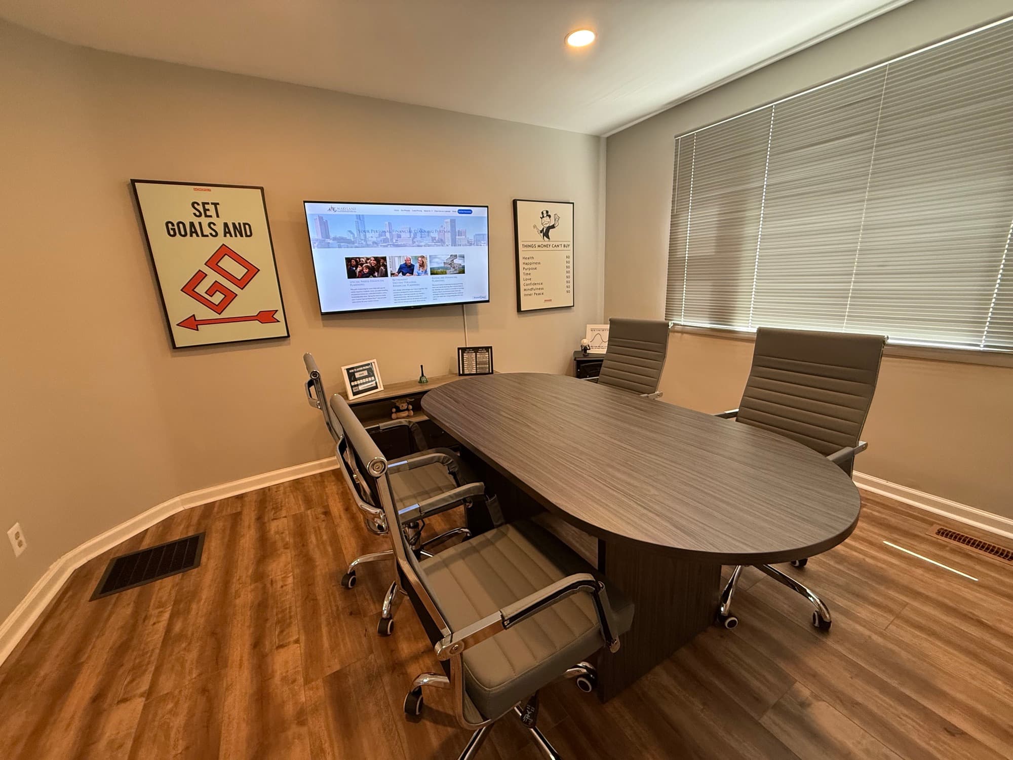 Conference room at Maryland Financial Advocates